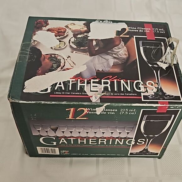 Libbey Wine Glasses Set Of 12 Clear - Picture 12 of 16